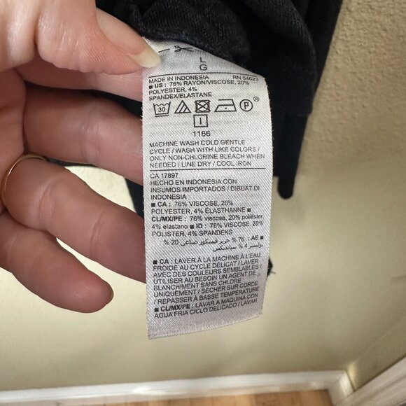 OLD NAVY Charcoal Grey Scoop Neck Long Sleeve Thin Sweater Top - Picture 5 of 7